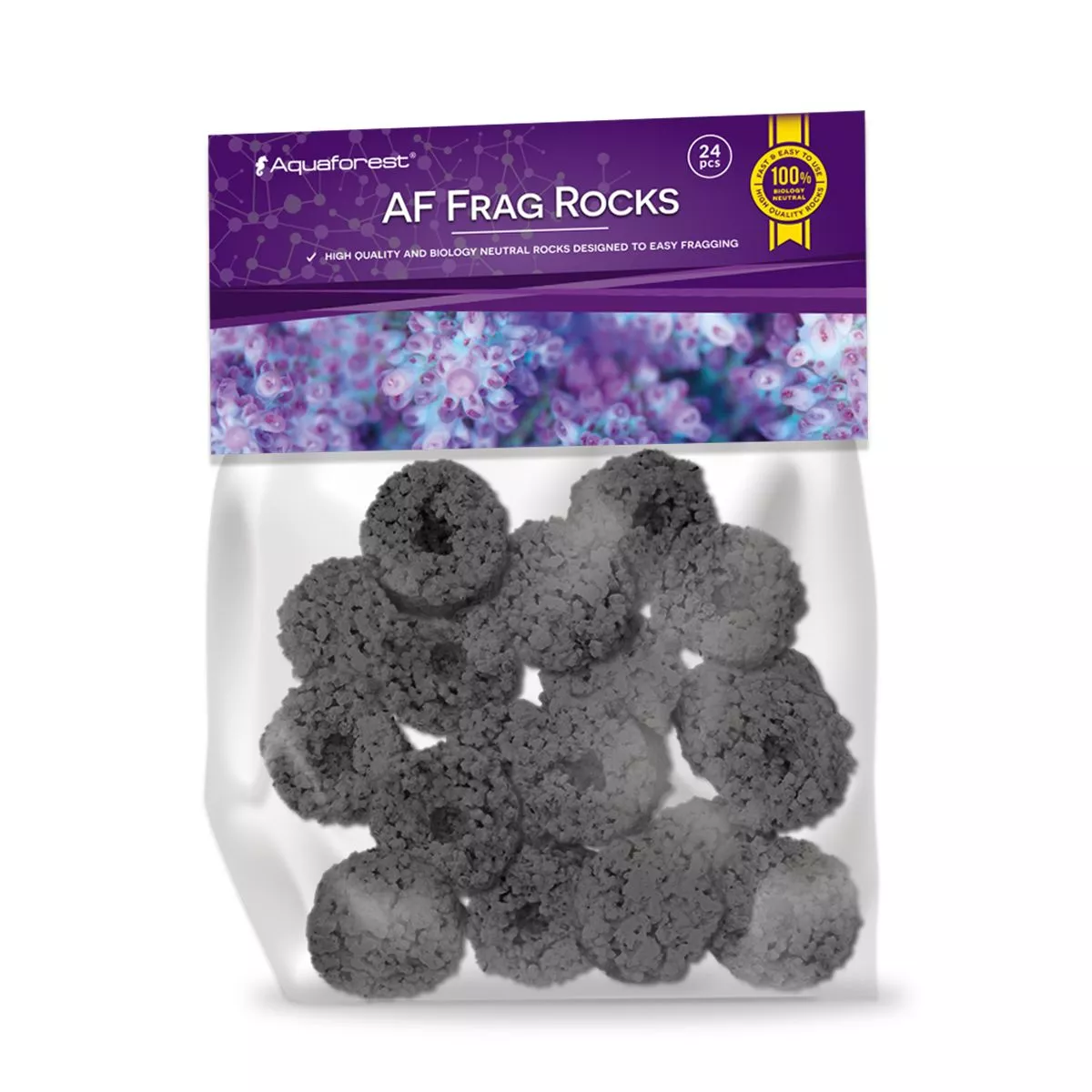 Aquaforest AF Frag Rocks Black 24 adet