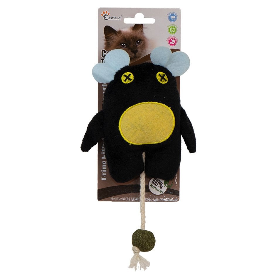 Eastland Catnipli Peluş Siyah Canavar 18 cm Kedi Oyuncağı