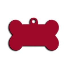 Dalis Pet Tag - Küçük Kemik Köpek Künyesi Kırmızı