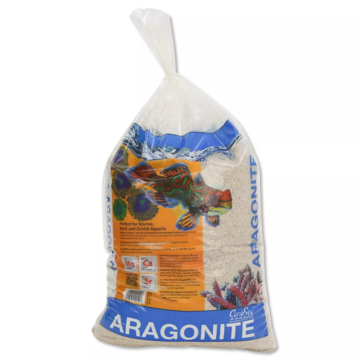 Caribsea Aragonite Seafloar Special Grade Dry Sand 18,14 kg 1-2 mm