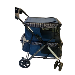 Tommy Evcil Hayvan Arabası İki Katlı Lacivert Max 20 Kg