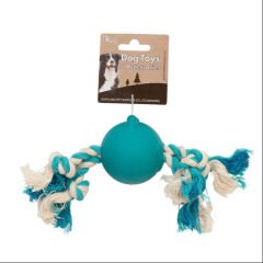 Eastland Stres İpli Plastik Top 7,5 cm Köpek Oyuncağı