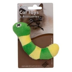Eastland Catnipli Peluş Dijital Sesli Tırtıl 13 cm Kedi Oyuncağı