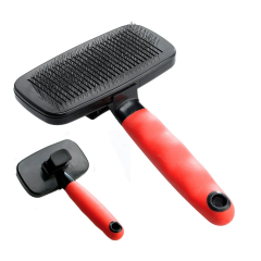 Ferplast GRO 5956 Kolay Tüy Atma Mekanizmalı İnce Dişli Köpek Tarağı Large