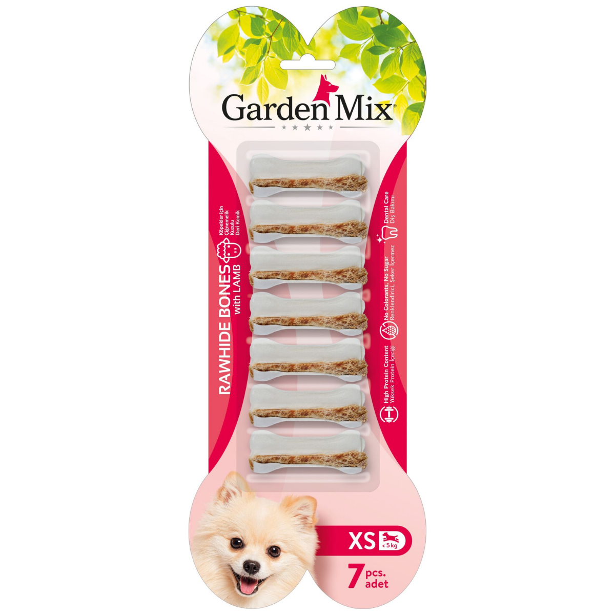 Garden Mix Kuzulu Kemik 7'li Xs 6.3 Cm