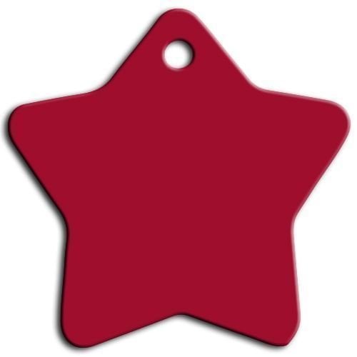 Dalis Pet Tag - Büyük Yildiz Köpek Künyesi Kırmızı