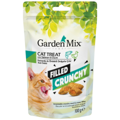 Gardenmix Somonlu Ve Ördekli İçi Dolgulu Çıtır Kedi Ödülü 100 Gr