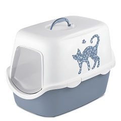 Stefanplast Cathy Griffe Mavi Kapalı Kedi Tuvaleti
