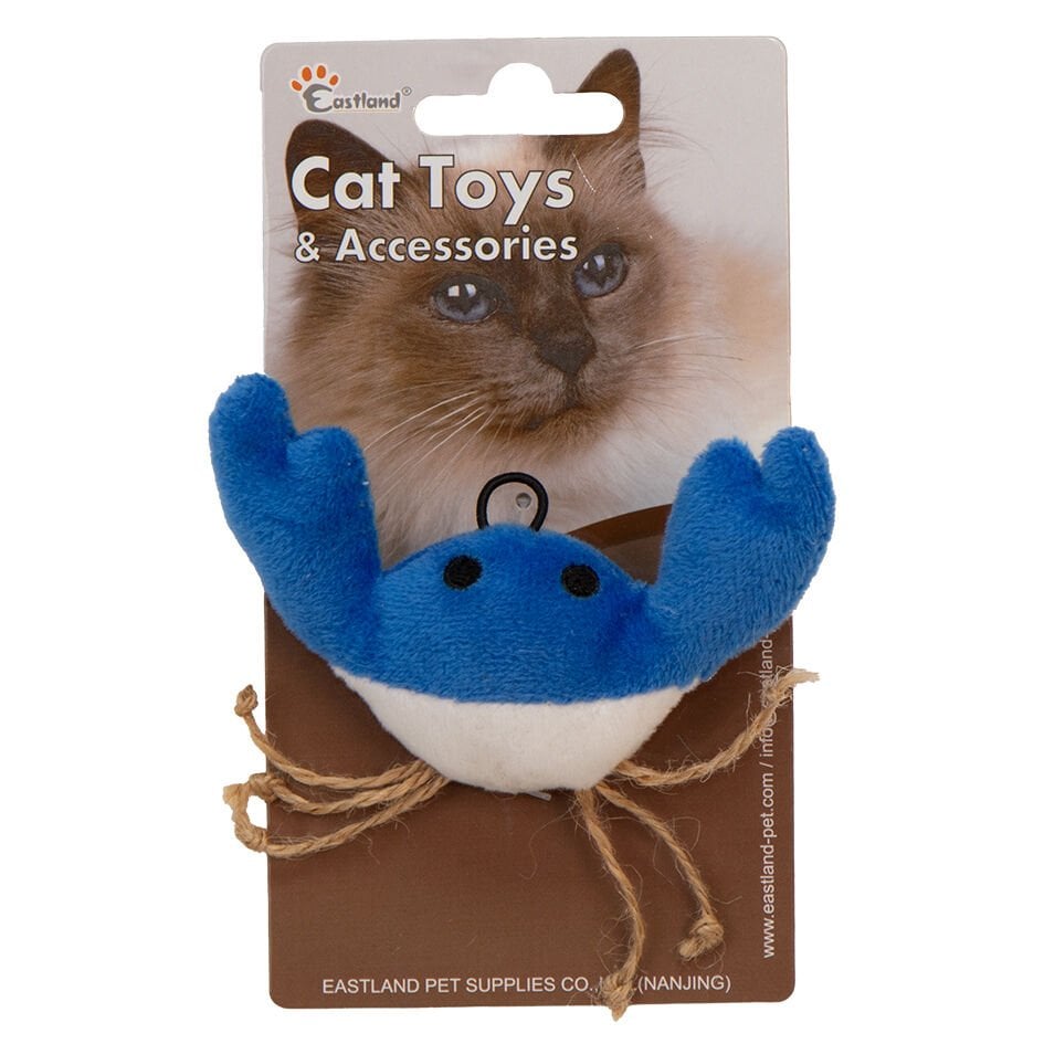 Eastland Catnipli Peluş Yengeç 11 cm Kedi Oyuncağı