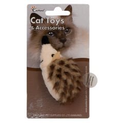 Eastland Catnipli Peluş Dijital Sesli Kirpi 9,5 cm Kedi Oyuncağı