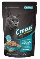 Crocus Tahılsız Kısırlaştırılmış Kedi Somonlu Yaş Mama 85 Gr