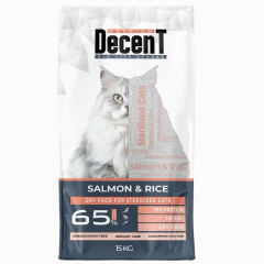 Decent Sterilised Urinary Care Kısırlaştırılmış Kedi Maması 15 Kg Balıklı ve Pirinçli