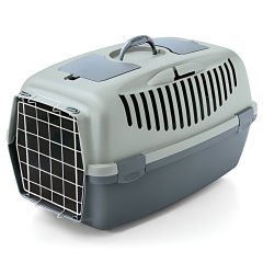 Stefanplast Gulliver 3 Kedi Köpek Taşıma Kafesi Metal Kapılı Mavi