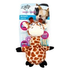 AFP Ultrasonik Sesli Zürafa Peluş Köpek Oyuncağı 23,5 x 17 x 8,5 Cm