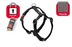 Karlie Siyah Kilitli Göğüs Tasması L 65 - 100 Cm