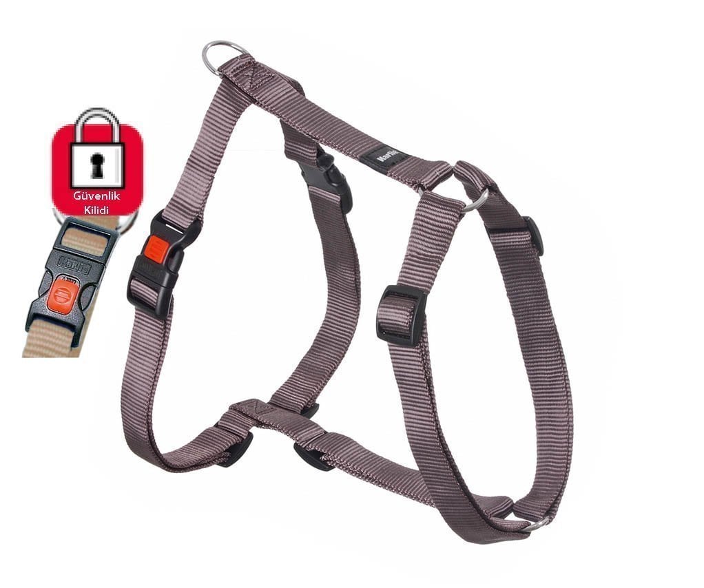 Karlie Gri Kilitli Göğüs Tasması S 35 - 50 Cm