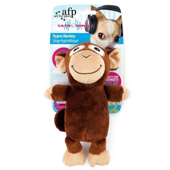 AFP Ultrasonik Sesli Maymun Peluş Köpek Oyuncağı 23 x 16,8 x 8 Cm