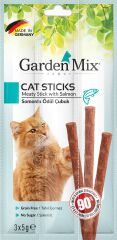Gardenmix Somonlu Kedi Stick Ödül 3 x 5 gr