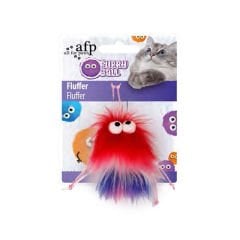 AFP Furry Ball Fluffer Catnipli Kırmızı Peluş Kedi Oyuncağı 15 x 8 x 3,5 Cm