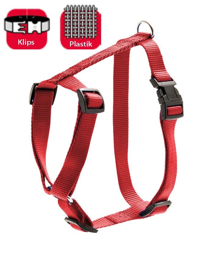 Karlie Kırmızı Basic Köpek Göğüs Tasması XS 25 - 40 Cm