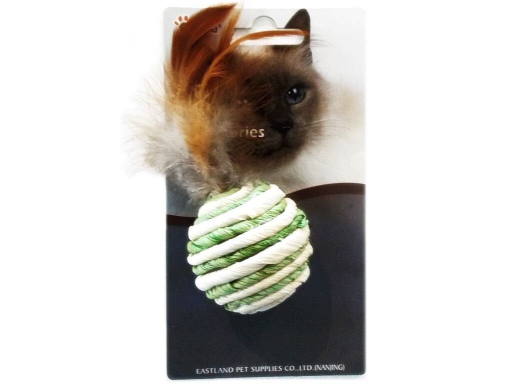 Eastland Tüylü Doğal Kedi Oyun Topu 4,5 Cm