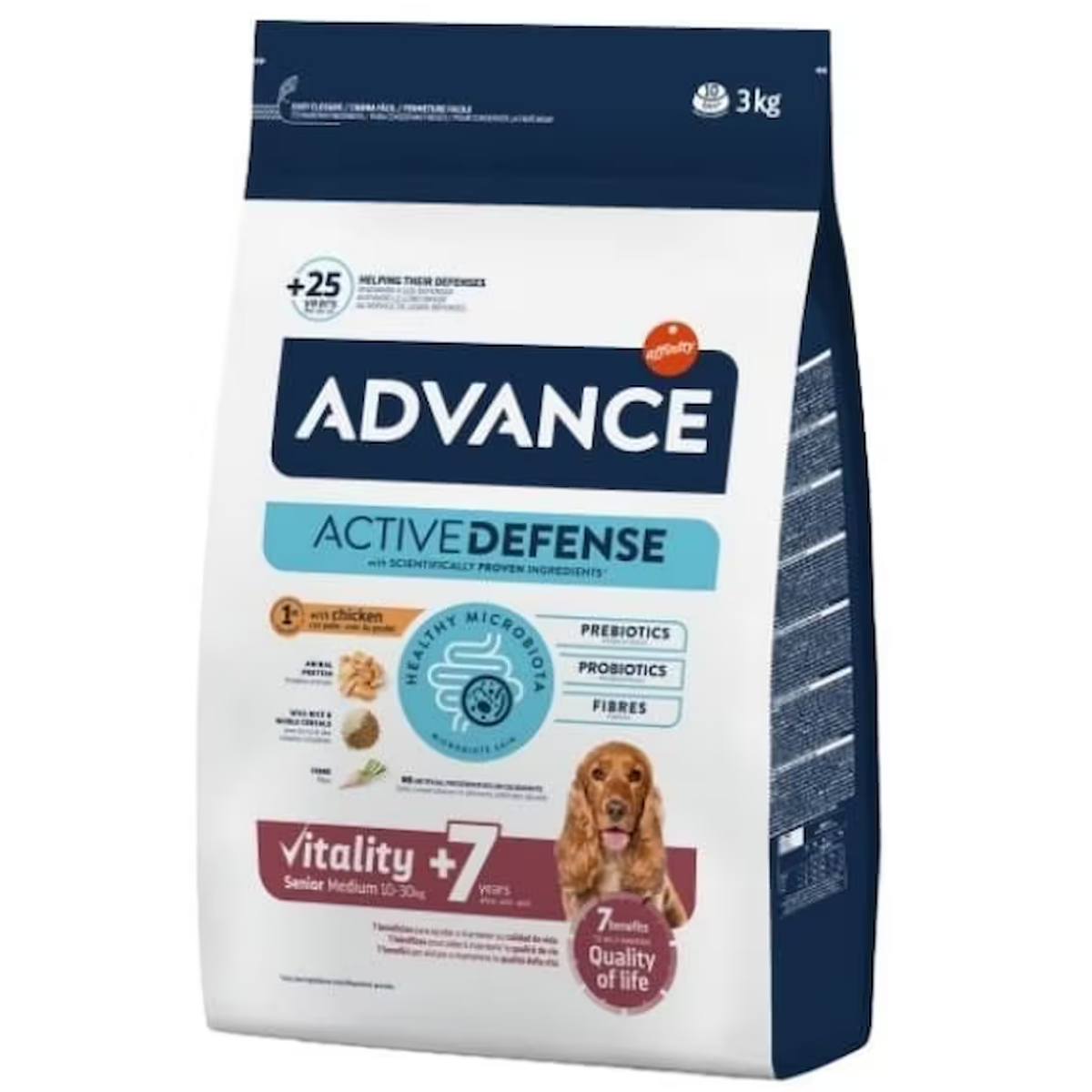 Advance Tavuklu ve Pirinçli Orta Irk Yaşlı Köpek Maması 3kg