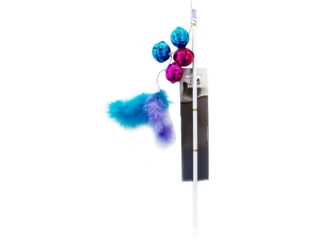 Eastland Mavi Mor Ponponlu Tüylü Kedi Oltası 46 Cm