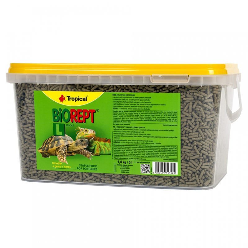 Tropical Biorept L Kara Kaplumbağası Yemi 5 Lt 1,4 Kg