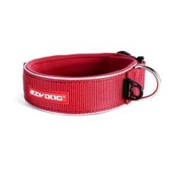 Ezydog Neo Classic Wide Büyük Köpekler İçin Geniş Boyun Tasması 3XL Kırmızı