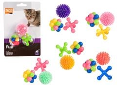 Karlie Kauçuk Kedi Oyuncakları 3 Adet 4 Cm