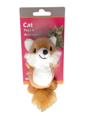 Eastland Hışırtılı Tüylü Tilki Kedi Oyuncağı 9,5 x 5 cm