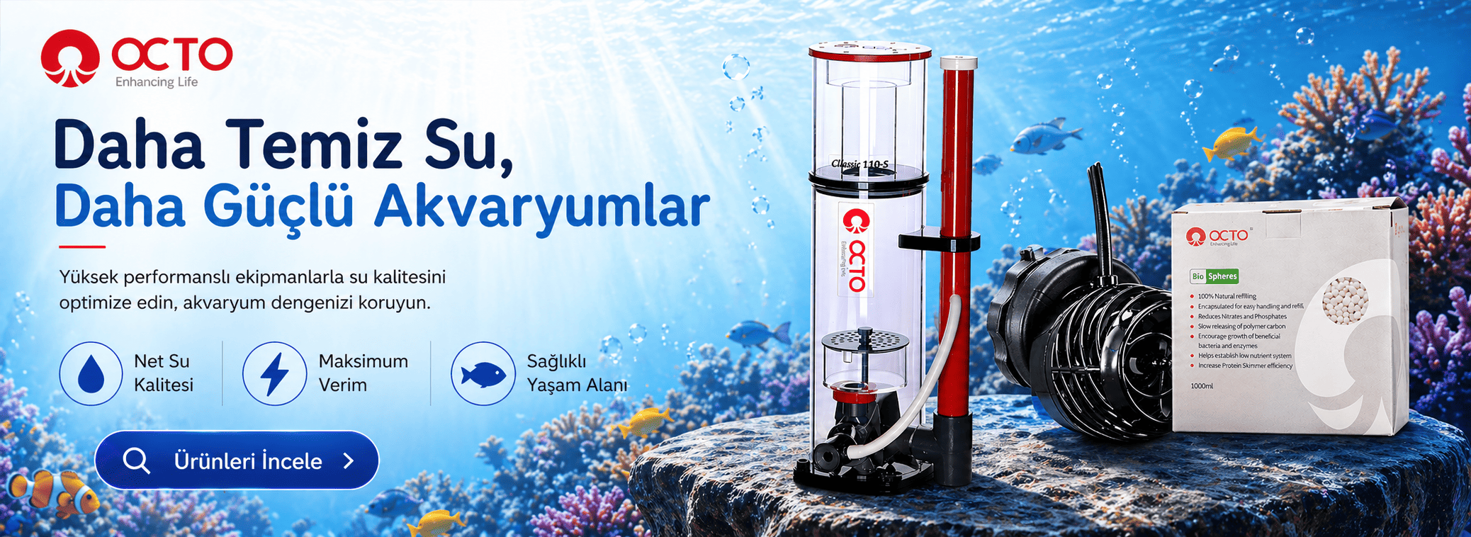 reef octopus protein skimmer